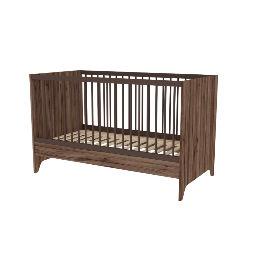 Nest Walnut - 140x70 bed - right 1
